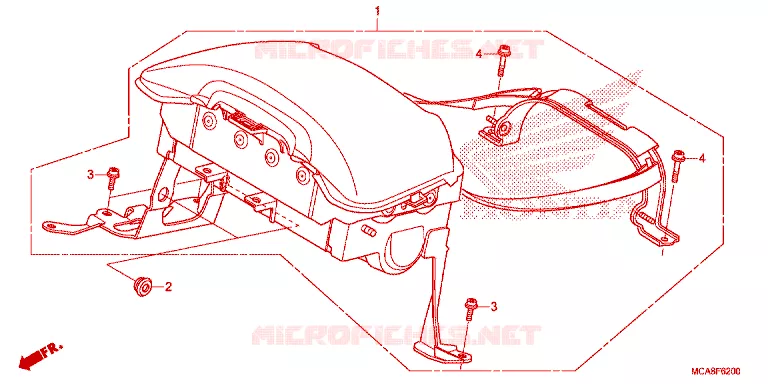 MODULE AIRBAG Honda MOTO 1800 GOLD-WING 2012  GL1800C