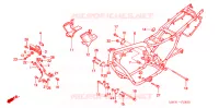 CADRE   RADIATEUR D'HUILE pour Honda CB 750 BLUE de 1995