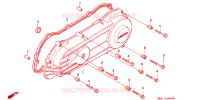 COUVERCLE DE CARTER MOTEUR GAUCHE pour Honda LEAD 50 de 1992