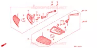 CLIGNOTANT AVANT pour Honda LEAD 50 BLUE de 1993