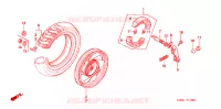 ROUE ARRIERE pour Honda LEAD 50 BLUE de 1993