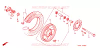 ROUE AVANT pour Honda LEAD 50 BLUE de 1993