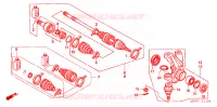 ARBRE DE ROUE pour Honda FOURTRAX 350 RANCHER 4X4 de 2006