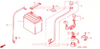 BATTERIE pour Honda FOURTRAX 350 RANCHER 4X4 de 2006