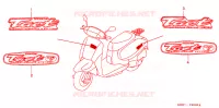 AUTOCOLLANTS pour Honda TACT 50 de 1999
