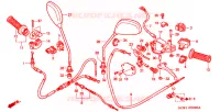 COMMODO   LEVIER   CABLE pour Honda TACT 50 de 1999