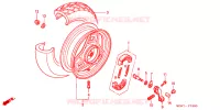 ROUE ARRIERE pour Honda TACT 50 de 1999