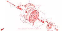 ROUE AVANT pour Honda TACT 50 de 1999