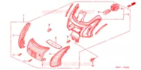 FEUX ARRIERE pour Honda TACT 50 STAND UP de 1999