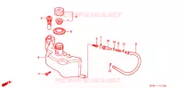 RESERVOIR D'HUILE pour Honda TACT 50 STAND UP de 1999