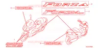 AUTOCOLLANTS pour Honda FORZA 250 Z ABS AUDIO de 2009