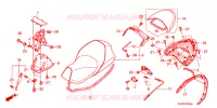 SELLE   POIGNEE ARRIERE pour Honda FORZA 250 Z ABS AUDIO de 2009