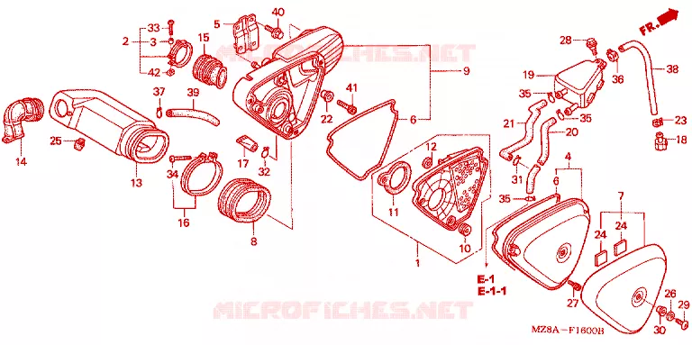 FILTRE A AIR Honda MOTO 600 SHADOW 2004  VT600CD4