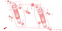 AMORTISSEUR ARRIERE pour Honda SHADOW VT 750 SPIRIT D de 2001