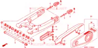 BRAS OSCILLANT pour Honda VTR 1000 SUPER HAWK BLUE de 2003