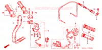 COMMODO   LEVIER   CABLE pour Honda VTR 1000 SUPER HAWK BLUE de 2003