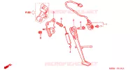 BEQUILLE pour Honda VTR 1000 SUPER HAWK BLUE de 2003