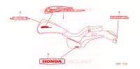 AUTOCOLLANTS pour Honda VTX 1300 C de 2004