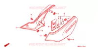 COUVERCLES LATERAUX pour Honda TRANSALP 600 de 1989