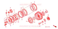 EMBRAYAGE pour Honda TRANSALP 600 de 1989