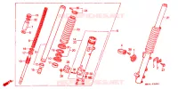 FOURCHE pour Honda TRANSALP 600 de 1989