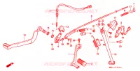 PEDALE pour Honda TRANSALP 600 de 1989