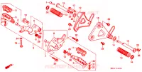 REPOSE PIED pour Honda TRANSALP 600 de 1989