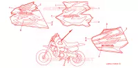 AUTOCOLLANTS pour Honda Z 50 R de 1998