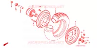 ROUE AVANT pour Honda Z 50 R de 1998