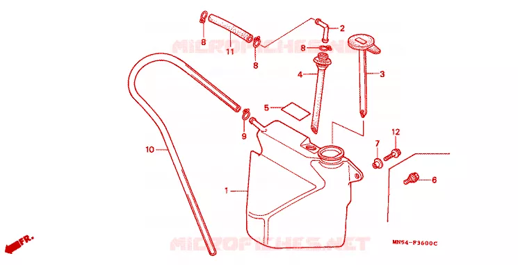 VASE D'EXPANSION Honda MOTO 1500 GOLD-WING 1990  GL1500IL