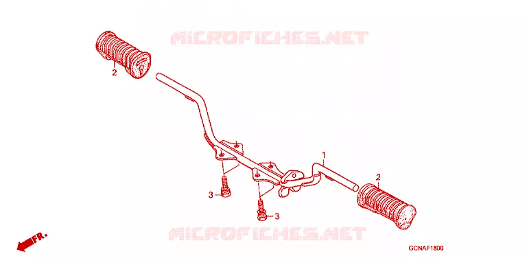 REPOSE PIED Honda SCOOTER 50 C50 2016  C50LMG