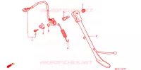 BEQUILLE LATERALE pour Honda VALKYRIE 1500 F6C TOURER de 1998