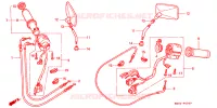COMMODO   LEVIER   CABLE pour Honda VALKYRIE 1500 F6C TOURER de 1998