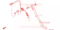 BEQUILLE LATERALE pour Honda VALKYRIE 1500 F6C TOURER de 1998