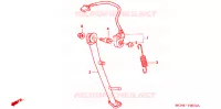 BEQUILLE LATERALE pour Honda CB 750 NIGHTHAWK de 2001