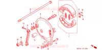 FLASQUE   MACHOIRES DE FREIN ARRIERE pour Honda CB 750 NIGHTHAWK de 2001