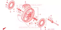 ROUE AVANT pour Honda CB 750 BLACK de 1994