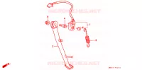 BEQUILLE LATERALE pour Honda CB 750 NIGHTHAWK de 1992