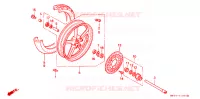 ROUE AVANT pour Honda CB 750 NIGHTHAWK de 1992