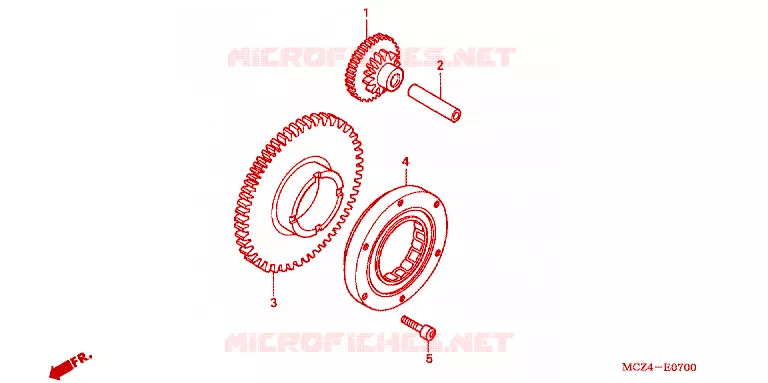 ROUE LIBRE DE DEMARREUR Honda MOTO 900 HORNET 2004  CB900F4