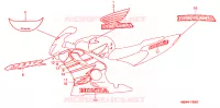 AUTOCOLLANTS pour Honda CBR 600 F4 de 1999