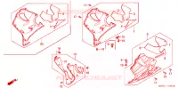 CARENAGES INFERIEUR pour Honda CBR 600 F4 de 1999