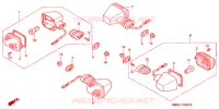 CLIGNOTANT pour Honda CBR 600 F4 de 1999