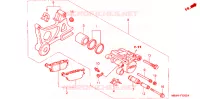ETRIER DE FREIN ARRIERE pour Honda CBR 600 F4 de 1999