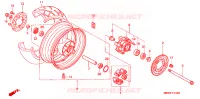 ROUE ARRIERE pour Honda CBR 600 F4 de 1999
