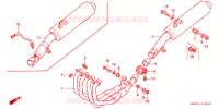 SILENCIEUX D'ECHAPPEMENT pour Honda CBR 600 F4 de 1999