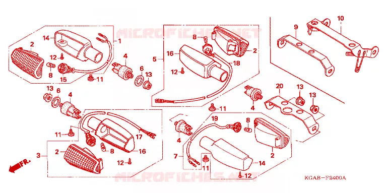 CLIGNOTANT Honda MOTO 125 CG 2003  CG125ES3