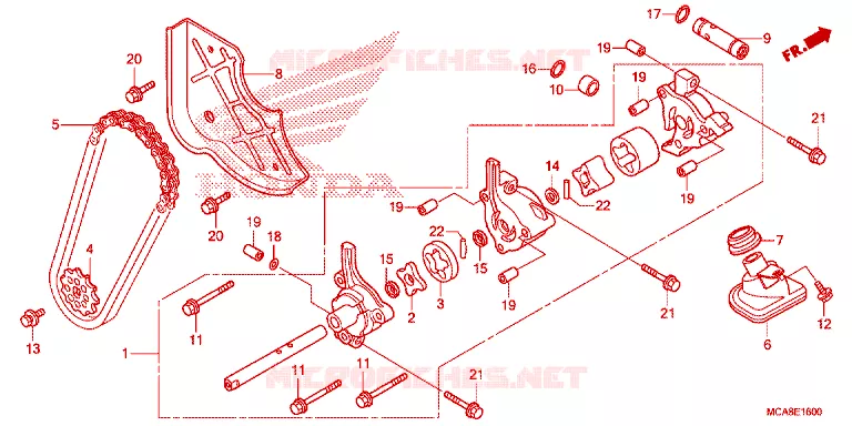 POMPE A HUILE Honda MOTO 1800 GOLD-WING 2013  GL1800D