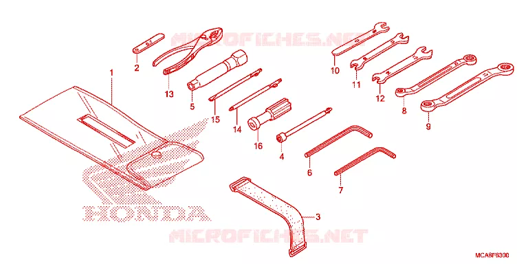 OUTIL Honda MOTO 1800 GOLD-WING 2013  GL1800D