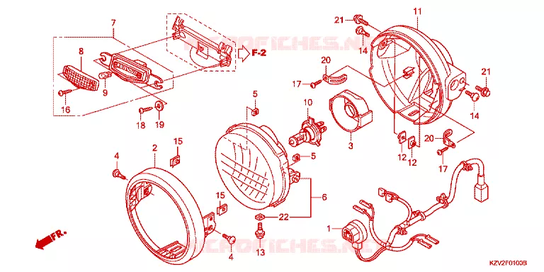 PHARE Honda MOTO 110 CUB 2017  NBC110BNG